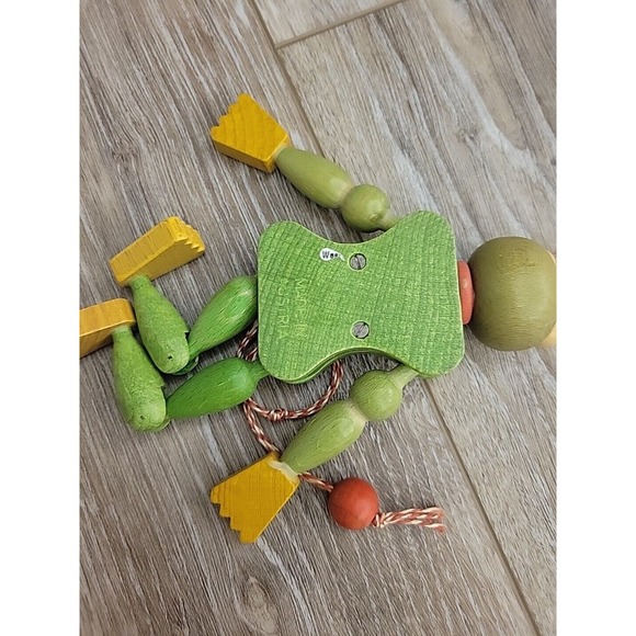 VINTAGE Frog Toad Puppet Toy Wooden Austrian M. Gschnitzer 7" Europe Works - Picture 3 of 12